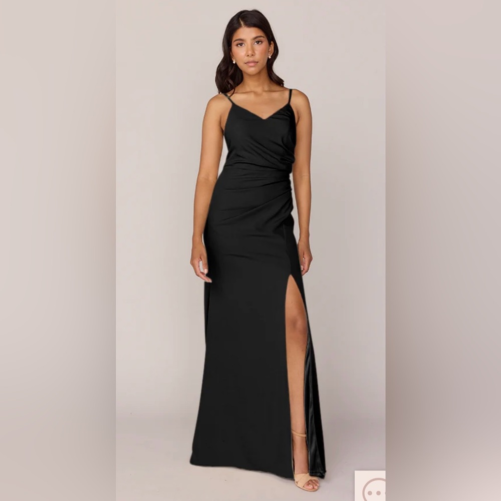 Revelry Rory Crepe Dress - Black